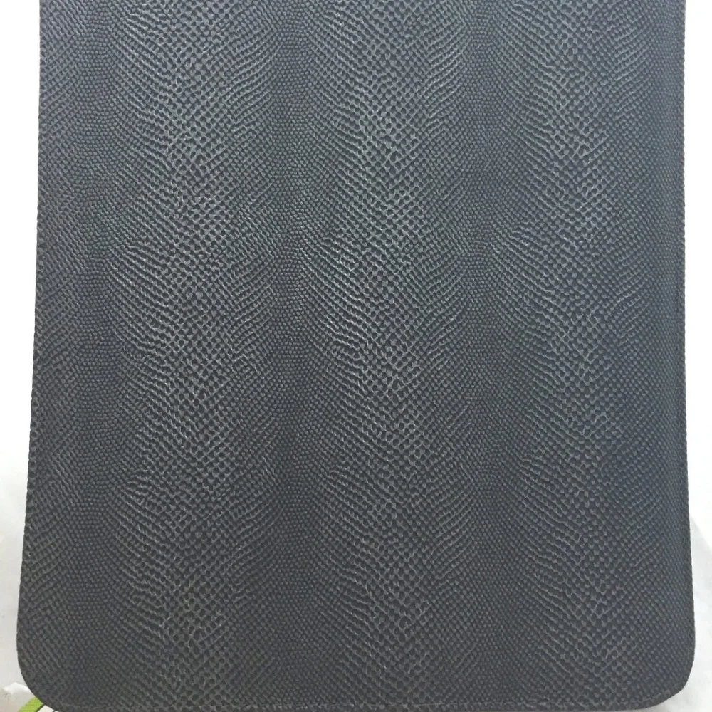 Unison Grey/Silver Leatherette Expandable Zip pocket. NWT